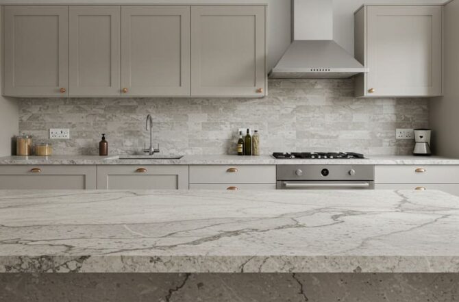 Bancadas de Cozinha em Mármore, Granito ou Quartzo