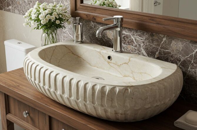 Cubas Esculpidas em Pedra (Banheiro/Lavabo)