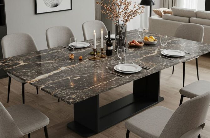 Mesas com Tampo de Mármore ou Granito