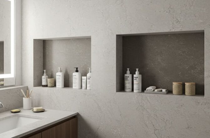 Nichos de Banheiro em Mármore ou Quartzo